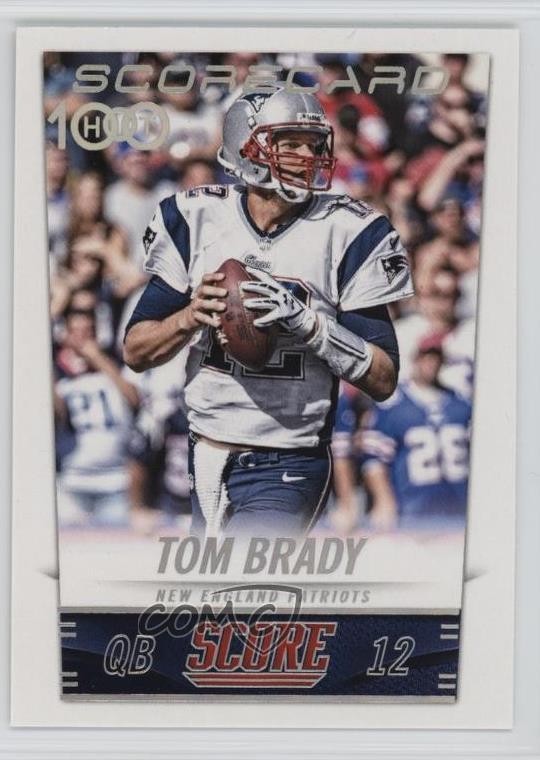 2014 Score Scorecard Tom Brady #235 0v9
