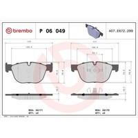 Bremsbelagsatz Scheibenbremse Brembo P06049 Prime Line FüR Bmw Vorderachse