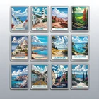 Acrylic Travel City Holiday Fridge Magnet –Souvenir Gift Refrigerator Decoration