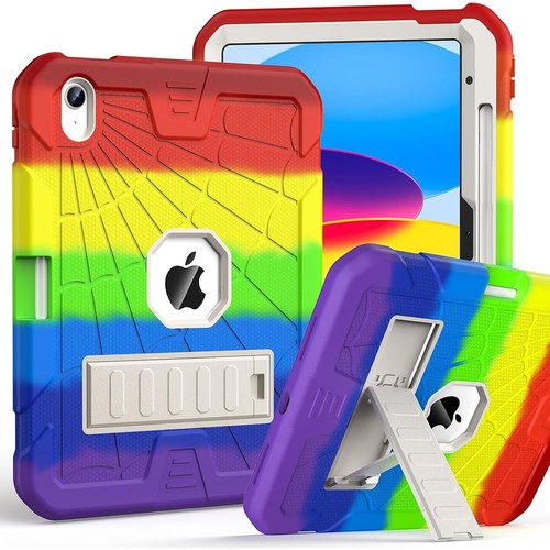 For Apple iPad 10th Gen/iPad (A16) Case Heavy Duty Shockproof Rugged Stand Cover - 第 14/17 張圖片