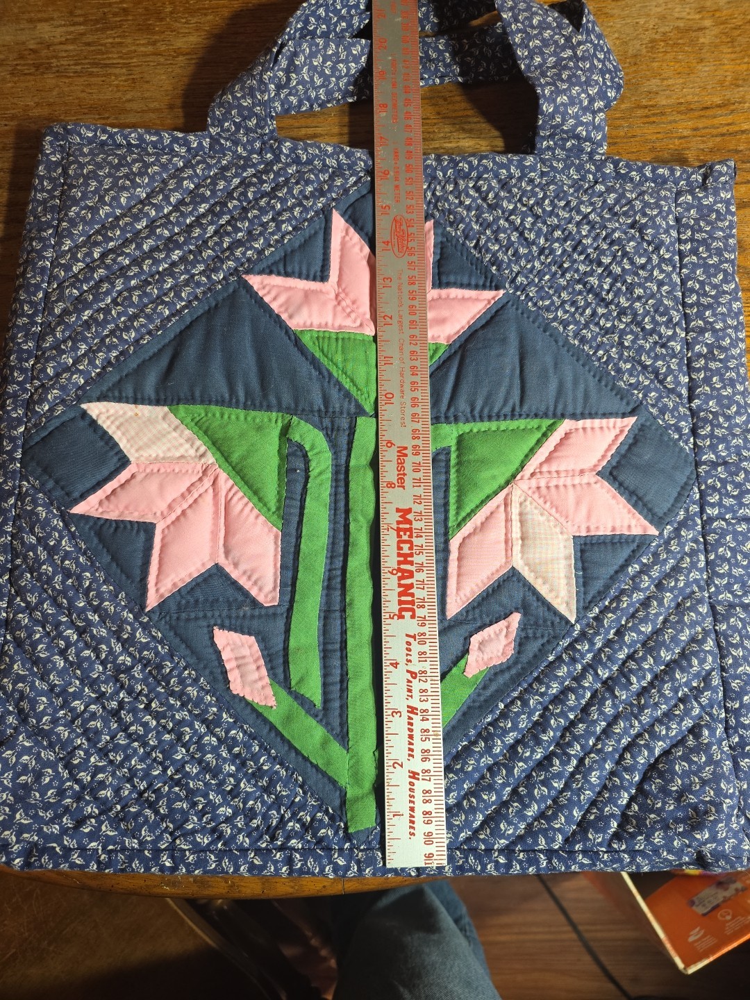 Upcycled  Handmade Vintage Patchwork Work Quilted… - image 2