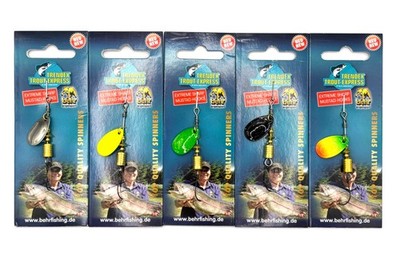 Behr Trendex Trout Express Spinner mit Einzelhaken verschiedene Farbe Kunstköder