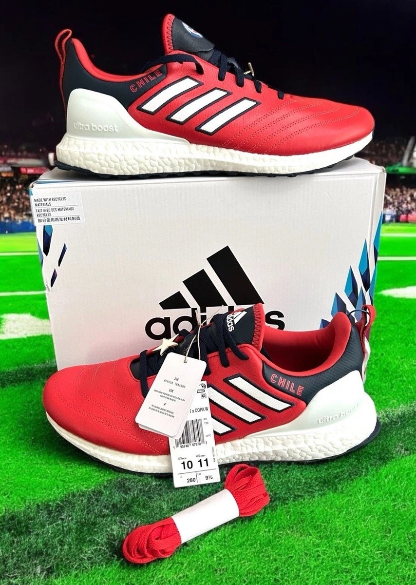 Adidas Ultraboost DNA X Copa Chile World Cup Mens 10 Leather Sneakers Red  New