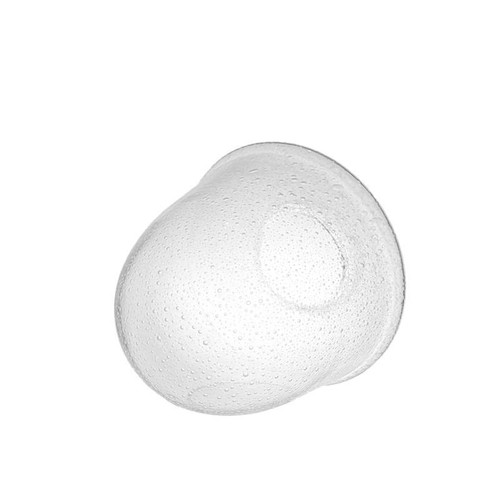 Paralume di ricambio 0056 vetro trasparente con bolle - d. 18cm, maniglia 8,4cm - Foto 3 di 4