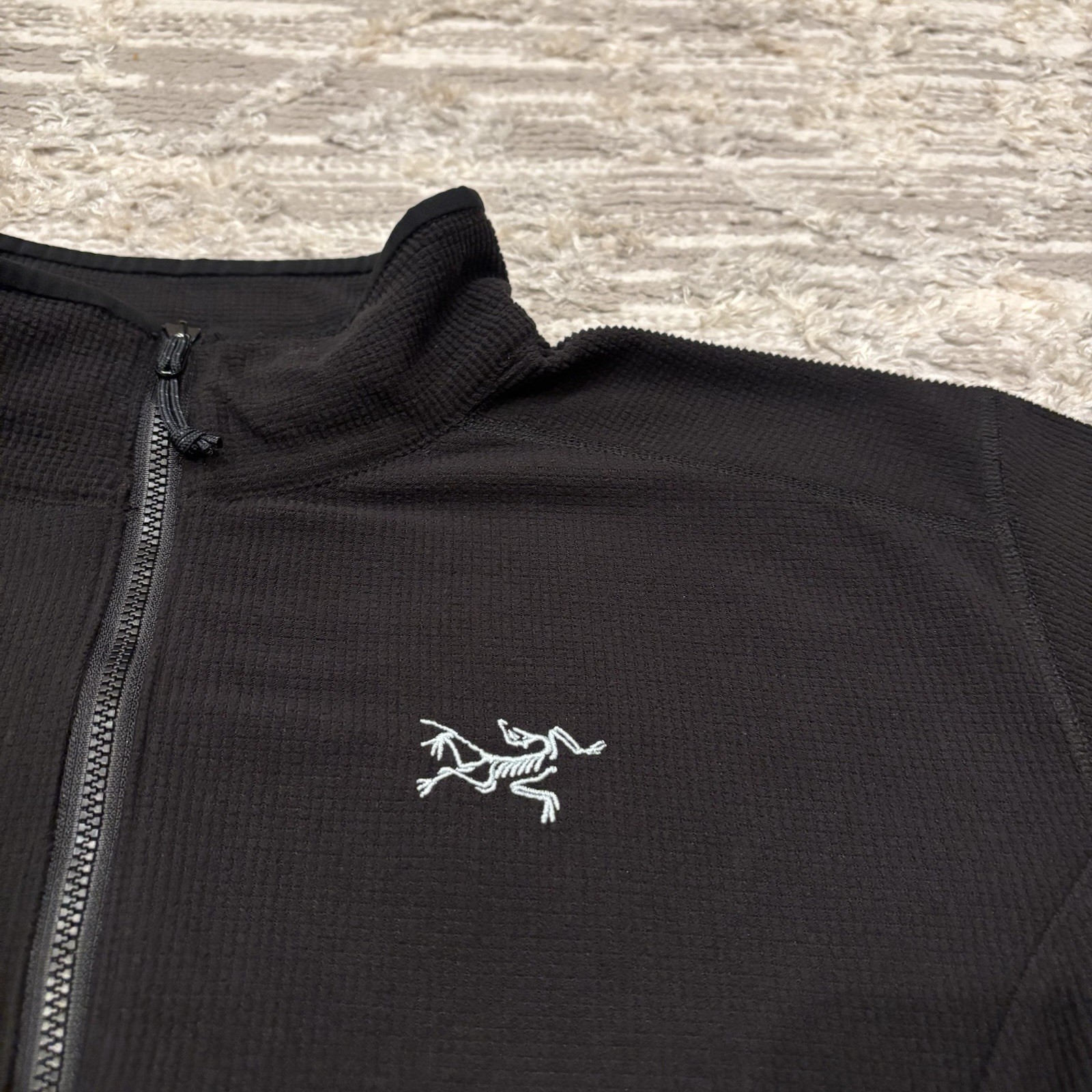 Arc’teryx Delta LT Jacket Women’s XL Waffle Grid Polartec Full Zip Outdoor Rare image 6