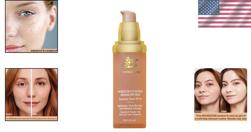 SPF 50+ 4-in-1 Foundation Serum for Effortless Radiance & Long-lasting Coverage - Image 2 of 4
