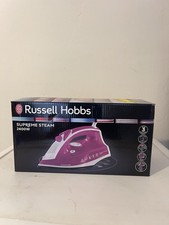 Russell Hobbs Supreme Steam Iron 2400W 23064 Pink Fast Heat-up for Clothes Care