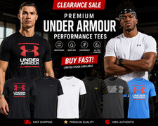 Clearance Sale Under Armour Mens T-Shirt Short Sleeve Gym Fitness  Top New