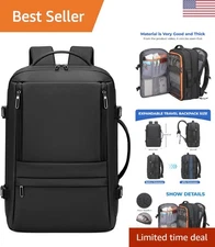 TSA Approved 35L Carry On Travel Backpack - Expandable & Stylish Luggage for All