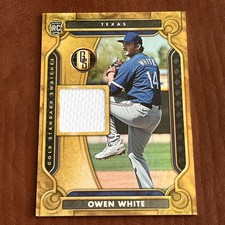 2023 Panini Chronicles - Gold Standard Swatches Owen White #GSS-OW (MEM, RC)