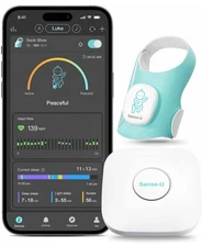 Sense-U Smart Sock Shoes Long Range Baby Monitor with On-Device Sleep Indicator