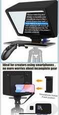 9.30-inch Aluminum Portable Teleprompter Supports Mobile/Camera Shooting S95
