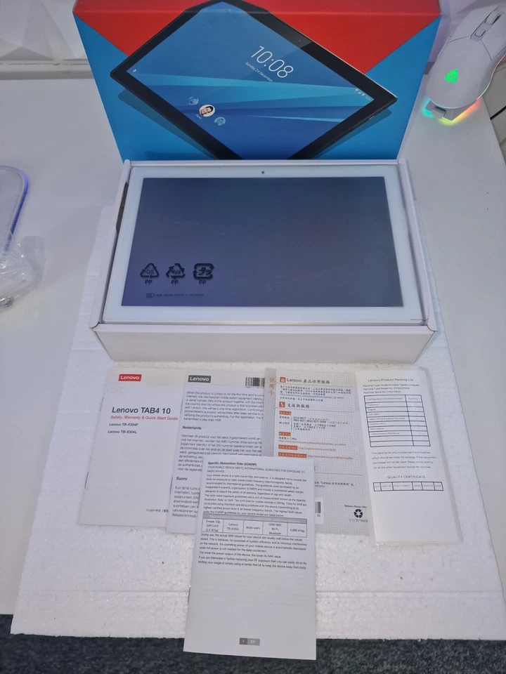 LENOVO Tab4 10 Tablet - 16 GB  Polar  White - Image 3 of 4
