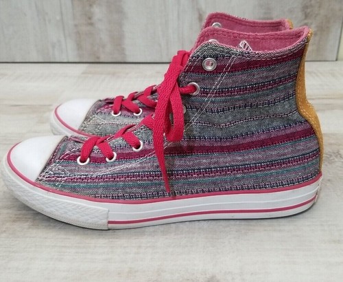 Converse All Star Chuck Taylor High Top Pink Berry Sneaker Junior Sz 5 Shoe CTAS - Picture 9 of 9