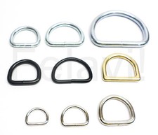 D-Ring Ring Ringe D-Ringen Halbrund Ring Metallring Ringöse 38 Varianten! (F114)