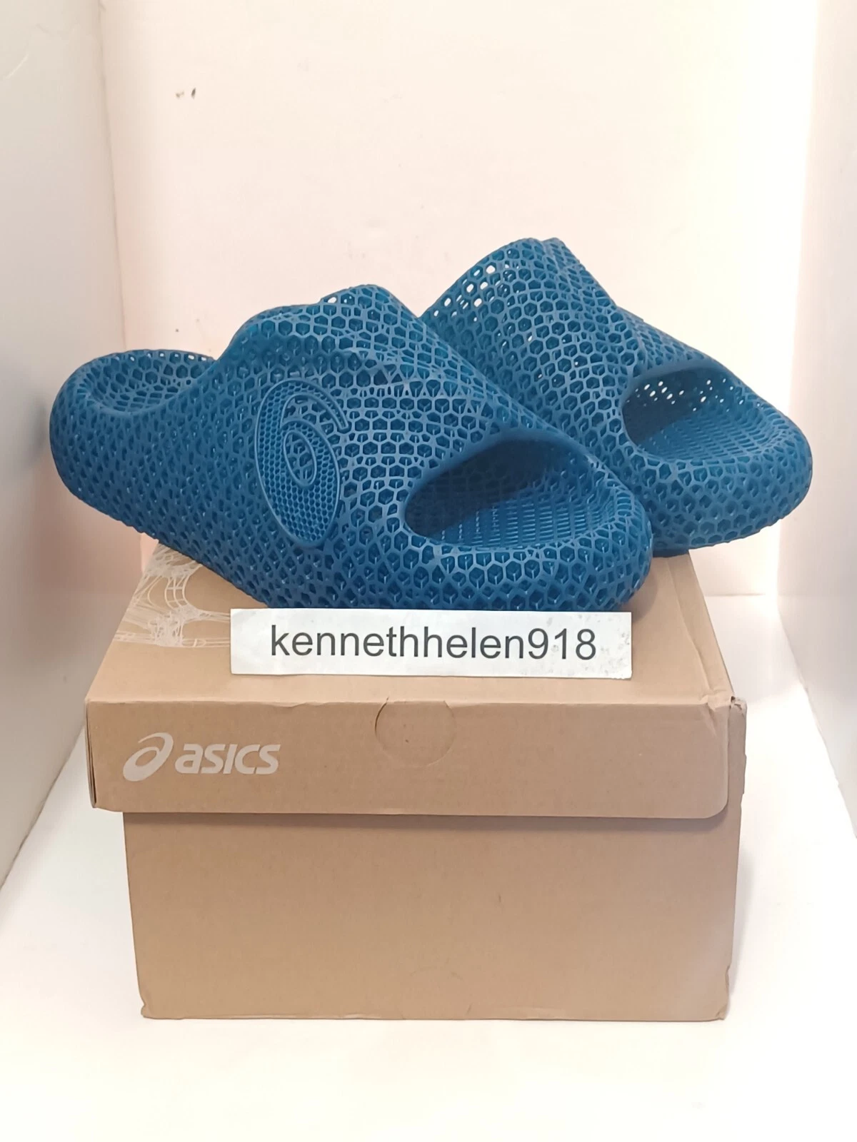 NUOVI SANDALI ASICS ACTIBREEZE 3D 1013A130 400 MAKO DA UOMO TAGLIA M (7.5 9)