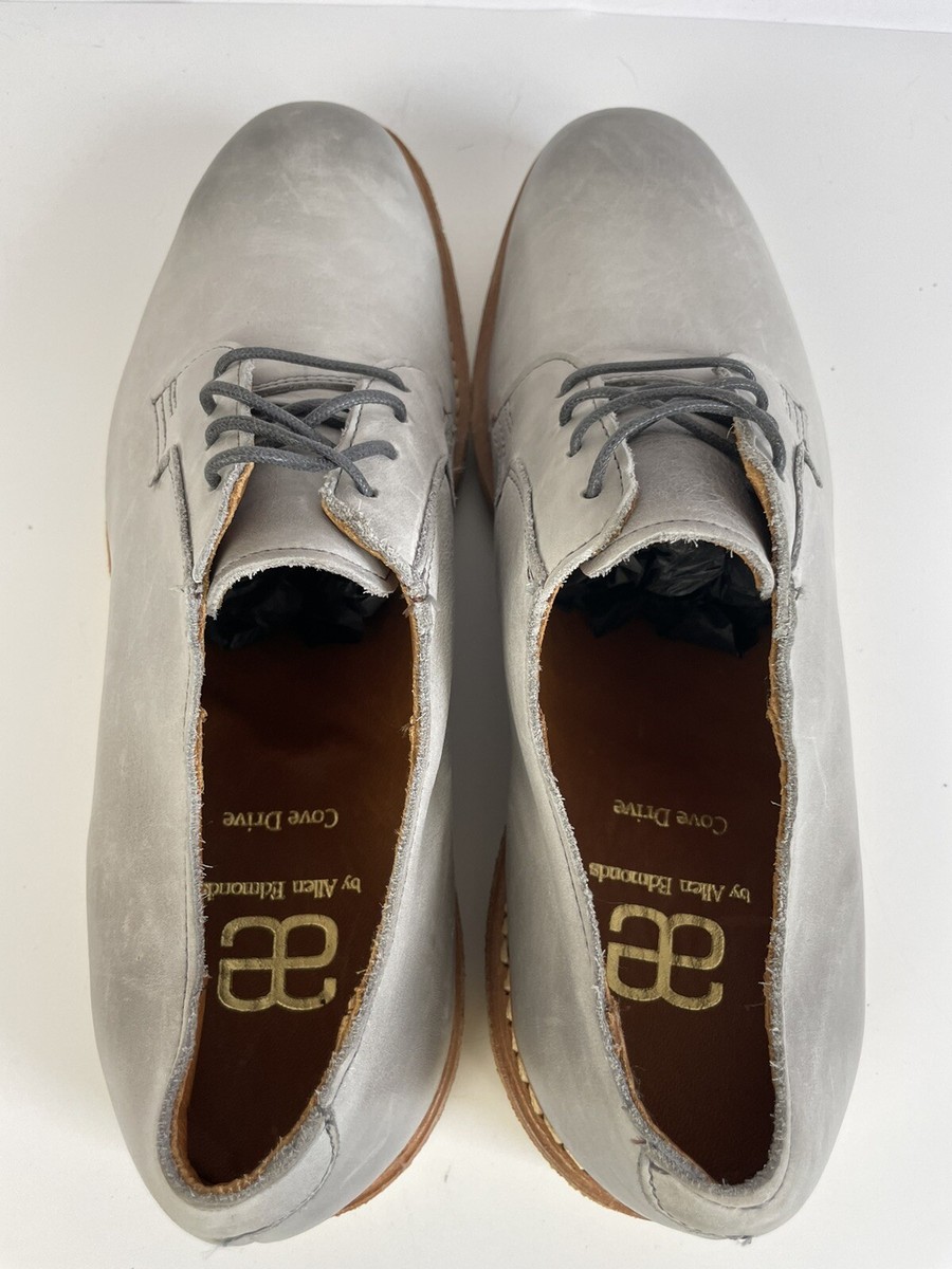 ALLEN EDMONDS Cove Drive Leather Oxfords Gray Mens Sz 10.5 D  display picture 3