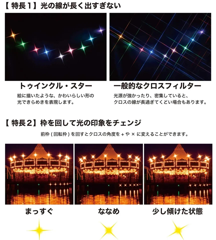 Kenko Cross Filter PRO1D R-Twinkle Star (W) 72mm 827215 From Japan - Image 4 of 4