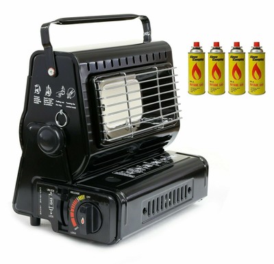 Camping Gas Heater Portable Compact Caravan Outdoor Fishing Butane 1.3kW |  eBay