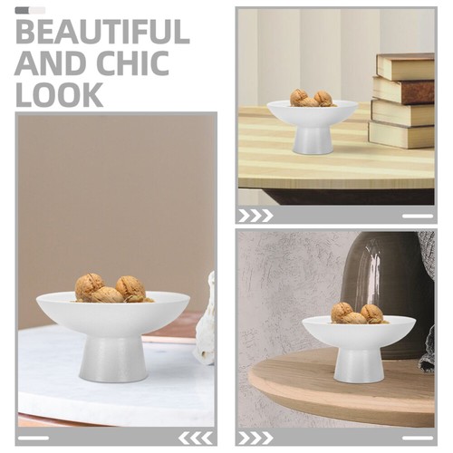 Tableware Fruit Tray Ceramic Footed Bowl Platter Bowls Decorative Pedestal - Bild 3 von 12