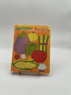 Rare Vintage 1950 s MCM Orange Vegetables Create Your Own Cookbook Unused