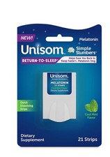 3x Unisom Simple Slumbers Back Return To Sleep Dissolving Strips Sleep Aid 3mg