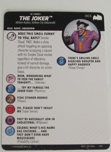 THE JOKER 003 003 Batman: The Animated Series DC HeroClix - Picture 2 of 3