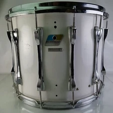 Ludwig 12x15"Marching Snare/Tom Drum White Cortex Wrap Vintage80s Blue/Olive B/O