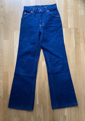 Vintage Levi's 632-0217, Flared Orange Tab Jeans, W27 L34