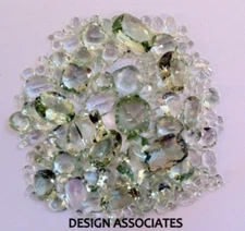 GREEN AMETHYST FACETED GEMSTONE PARCEL OVER 100 CARATS ALL NATURAL
