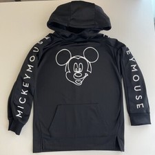 Zara Kids 8/9 Disney Mickey Mouse Black Pullover Sweatshirt Hoodie
