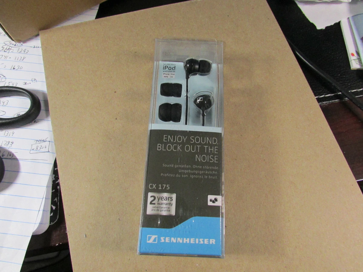 Sennheiser CX175 In Ear Phones Headphones Hi Fi Dynamic Speaker