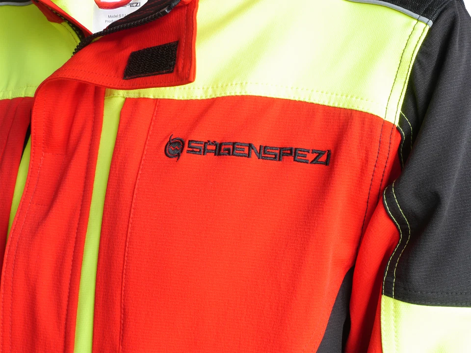 SÄGENSPEZI Forst- und Funktionsjacke wetterfest Workwear S1 Ultra neon S - 3XL - Bild 4 von 4