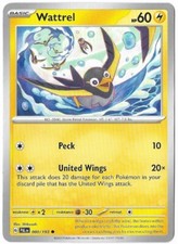 Pokémon: Pokemon Paldea Evolved Set, Wattrel Card, No. 80