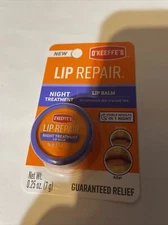 NEW O'Keeffe'S Lip Repair Night Treatment Lip Balm .25 Ounce Jar, K3015207