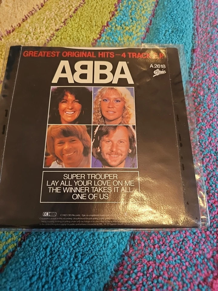 abba greatest hits 4 track e.p epic EPCA2618 MINT - Image 2 of 4