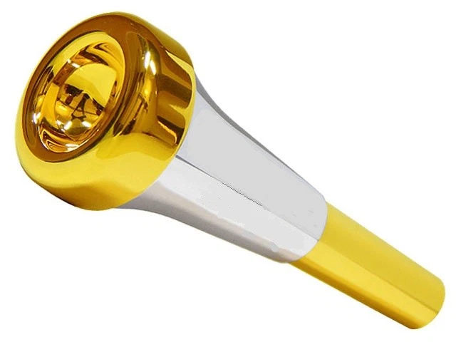 Titanium B2 Trumpet Mouthpiece JC Custom Gold /Silver