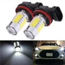 2X LED Fog Light Bulb H8 H9 H11 Fog Light Bulb 6000K White High Power 100W Lamps