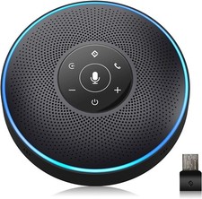 EMEET Bluetooth Speakerphone M2 Black Conference Speaker for 5-8 People new