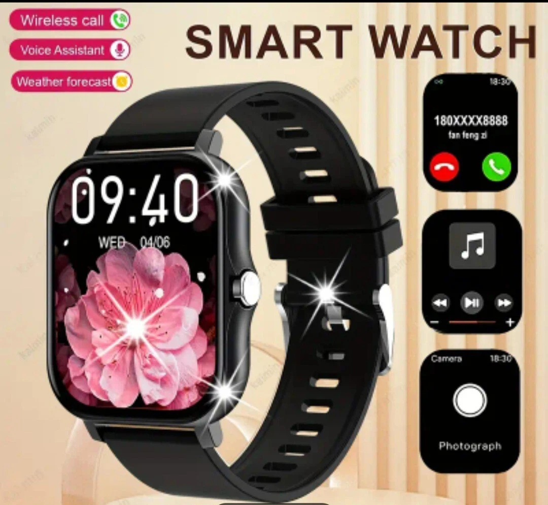 Smart Watch 1.85" for Men & Women Fitness Tracker Waterproof Android & iOS