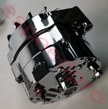 Gm Style Chrome 1 One Or 3 Three Wire Sbc Bbc Chevy Pontiac Alternator 140 Amp