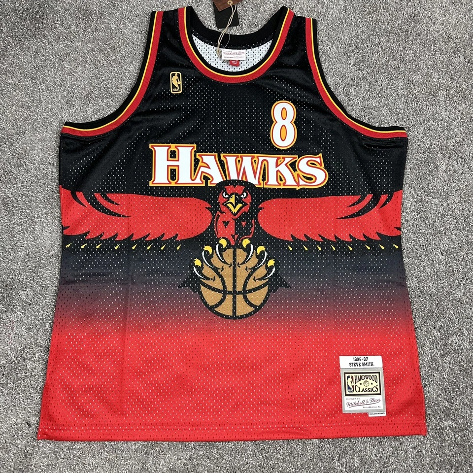Camiseta MITCHELL & NESS NBA Swingman Steve Smith Atlanta Hawks #8 1996-97 Talla S Foto 4 de 4