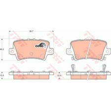 TRW Bremsbeläge GDB3408 Bremsklötze für Honda Civic VIII Hatchback FN FK