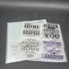 Close To My Heart CTMH My Acrylix S1302 Home Sweet Home Stamp Of The Month