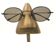 Vintage Lawrence Eyewear T2000 Titanium Black Oval Sunglasses FRAMES ONLY