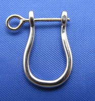 14k Solid White Gold Pirate Shackle Single Earring Nautical Black Bart Pirates 14k Solid White Gold Pirate Shackle Single Earring Nautical Black Bart Pirates