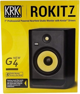 KRK ROKIT 7 G4 6.5'' 2-Way Active Studio Monitor (Single, Black)