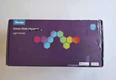 Govee Glide Hexa H6061 Hexagon Light Panels 10 Pack RGBIC Open Box