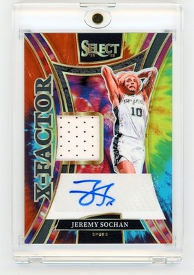 2024 PANINI SELECT X-FACTOR PATCH AUTO TIE-DYE PRIZM #XMS-JER JEREMY SOCHAN /25