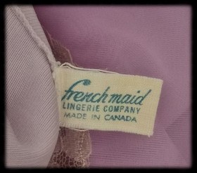 RARE Vintage 60s IMPORT Canadian BABYDOLL Top Sheer PINK Chiffon Lingerie ~ S-L